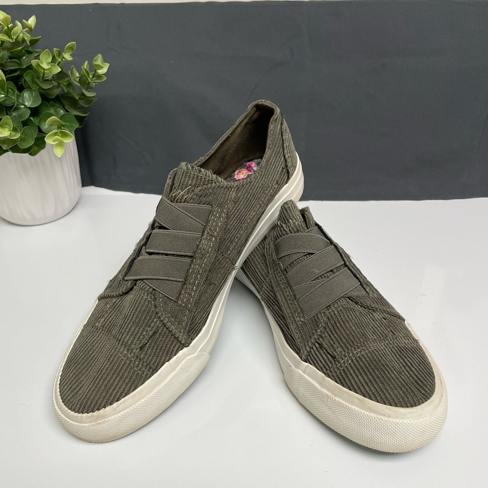 Blowfish Green Corduroy Shoes